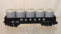 Vintage American Flyer Wabash Freight Set 2 PA-1 Diesel Engines & 6 Train Cars
