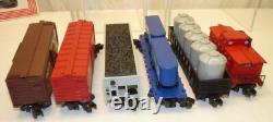 Vintage American Flyer Wabash Freight Set 2 PA-1 Diesel Engines & 6 Train Cars