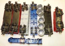 Vintage American Flyer Wabash Freight Set 2 PA-1 Diesel Engines & 6 Train Cars