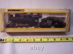 Vintage Bachmann Ford FRDX 7825 HO Train Engine & Coal Car Untested Hong Kong