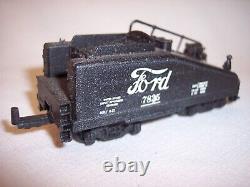 Vintage Bachmann Ford FRDX 7825 HO Train Engine & Coal Car Untested Hong Kong