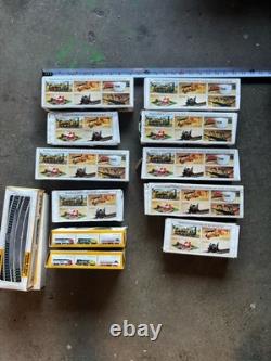 Vintage Bachmann Ho Scale Electric Train Set Santa Fe With Mix Cars WORKS