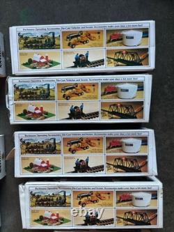 Vintage Bachmann Ho Scale Electric Train Set Santa Fe With Mix Cars WORKS