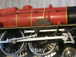 Vintage H. O. Scale Flying Scot Steam Engine Train & Tender w passenger cars set