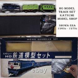 Vintage Katsumi HO Train Set Showa Era KTM Model Japan + Tracks & Controller Box