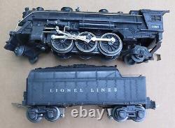 Vintage Lionel 1666 027 Steam Locomotive 2666w Tender Car Prewar Train