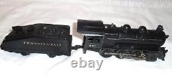 Vintage Lionel 201 O Pennsylvania 0-6-0 LL Steam Locomotive & Tender Train 027