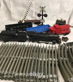 Vintage Lionel 242 Engine Train Cars & Metal Train Track Bundle