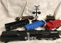 Vintage Lionel 242 Engine Train Cars & Metal Train Track Bundle