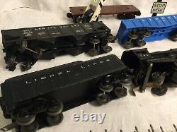 Vintage Lionel 242 Engine Train Cars & Metal Train Track Bundle