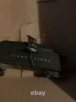 Vintage Lionel 671 627 Lionel Lines Locomotive Train Lot Engine And Freight Cars