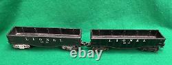 Vintage Lot of Lionel Lines Train Locomotive/Coal Tender/Gondola Car/Caboose