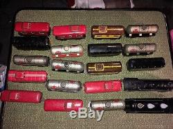 Vintage MARX O gauge train lot 18 cars 2 locomotives Commodore Vanderbilt