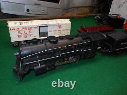 Vintage MARX TRAINS Lot 1666 Locomotive /Tenders /Tracks / Cars / Cabooses