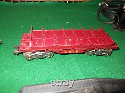 Vintage MARX TRAINS Lot 1666 Locomotive /Tenders /Tracks / Cars / Cabooses