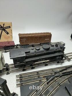 Vintage Marlines Marx Train Set Lot Locomotive Engine Track Cars Untested