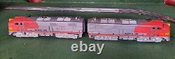 Vintage Marx 44544 Santa Fe Train Set Locomotive 1095 Passenger Cars 3197 3152