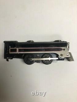 Vintage Marx Electric O Gauge Train Engine And 3 Tin Cars AC Working NY PA B&LE