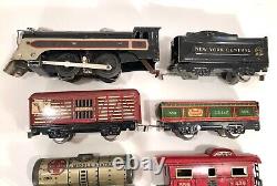 Vintage Marx Jubilee Canadian Pacific Locomotive Engine With Five Train Cars