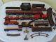 Vintage Marx Train Set Track Lot Locomotive Rock Island Rail Road Car Engine O