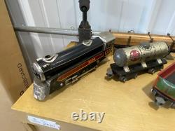 Vintage Metal Train Loco 3000, Train Cars, and Lionel Type 1033 Transformer