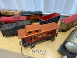 Vintage Metal Train Loco 3000, Train Cars, and Lionel Type 1033 Transformer
