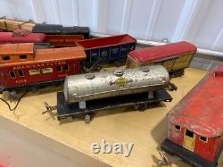 Vintage Metal Train Loco 3000, Train Cars, and Lionel Type 1033 Transformer