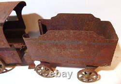 Vintage Metal Train Locomotive Engine Steam Coal Car Dayton Moving Hill Climber