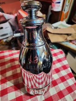 Vintage Original Antique Locomotive Pullman Train Cars Metal Bottle Ver Nice