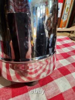 Vintage Original Antique Locomotive Pullman Train Cars Metal Bottle Ver Nice