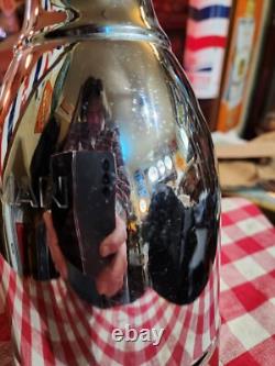 Vintage Original Antique Locomotive Pullman Train Cars Metal Bottle Ver Nice