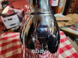 Vintage Original Antique Locomotive Pullman Train Cars Metal Bottle Ver Nice