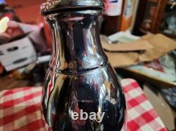 Vintage Original Antique Locomotive Pullman Train Cars Metal Bottle Ver Nice