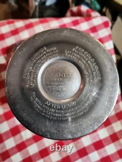 Vintage Original Antique Locomotive Pullman Train Cars Metal Bottle Ver Nice