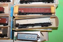 Vintage Piko Locomotive Train Car Lot With Original Boxes