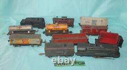 Vintage Pre War 11 Piece Assorted Lionel Trains Engine Locomotive Tender Cars