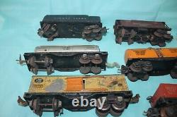 Vintage Pre War 11 Piece Assorted Lionel Trains Engine Locomotive Tender Cars