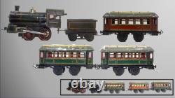 Vintage Pre-War Early Karl Bub (KBN) 0-gauge Clockwork Train Set (c. 1905-1910)