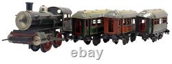 Vintage Pre-War Early Karl Bub (KBN) 0-gauge Clockwork Train Set (c. 1905-1910)
