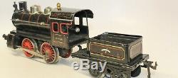 Vintage Pre-war Bing I-48 1-gauge Passenger Train Set With Red Cross Car