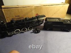 Vtg. American Flyer 2- Steam Locomotives & Tender # 282 & 302 With3- Train Cars