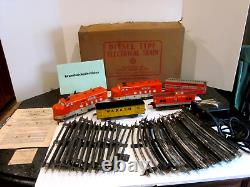 Vtg Marx Marlines Set 9500 Diesel Type Electric Train Southern Pacific Rr 5 Cars