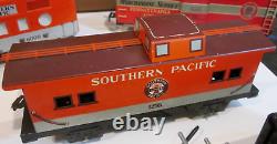 Vtg Marx Marlines Set 9500 Diesel Type Electric Train Southern Pacific Rr 5 Cars