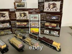 WOW! 18 pc. K-Line 027 Hershey Train Collection with3 engines, 9 cars, buildings C8