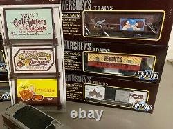 WOW! 18 pc. K-Line 027 Hershey Train Collection with3 engines, 9 cars, buildings C8