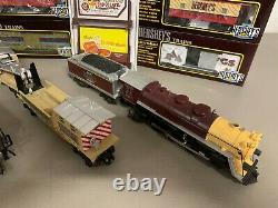 WOW! 18 pc. K-Line 027 Hershey Train Collection with3 engines, 9 cars, buildings C8