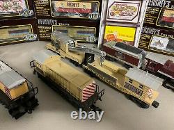 WOW! 18 pc. K-Line 027 Hershey Train Collection with3 engines, 9 cars, buildings C8