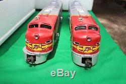 Weaver AT & SF Circus Train, 2 EMD E-8's. 5 Cars Full O Scale 1 of 50 Made