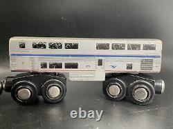 Wooden Amtrak Train Ge Genesis P42 #207 Locomotive Engine & Cars