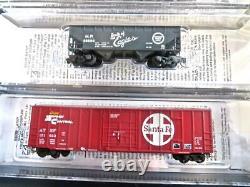 Z MicroTrains AT&SF Train Set With Blue Bonnet F7 Diesel & 5 Weathered Cars NEW